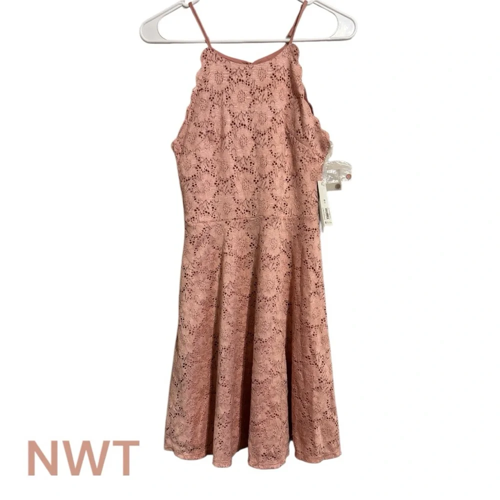 ❤️NWT BLUSH LACE ADJUSTABLE STRAPS SUMMER DRESS XSMALL #CL - Picture 1 of 8